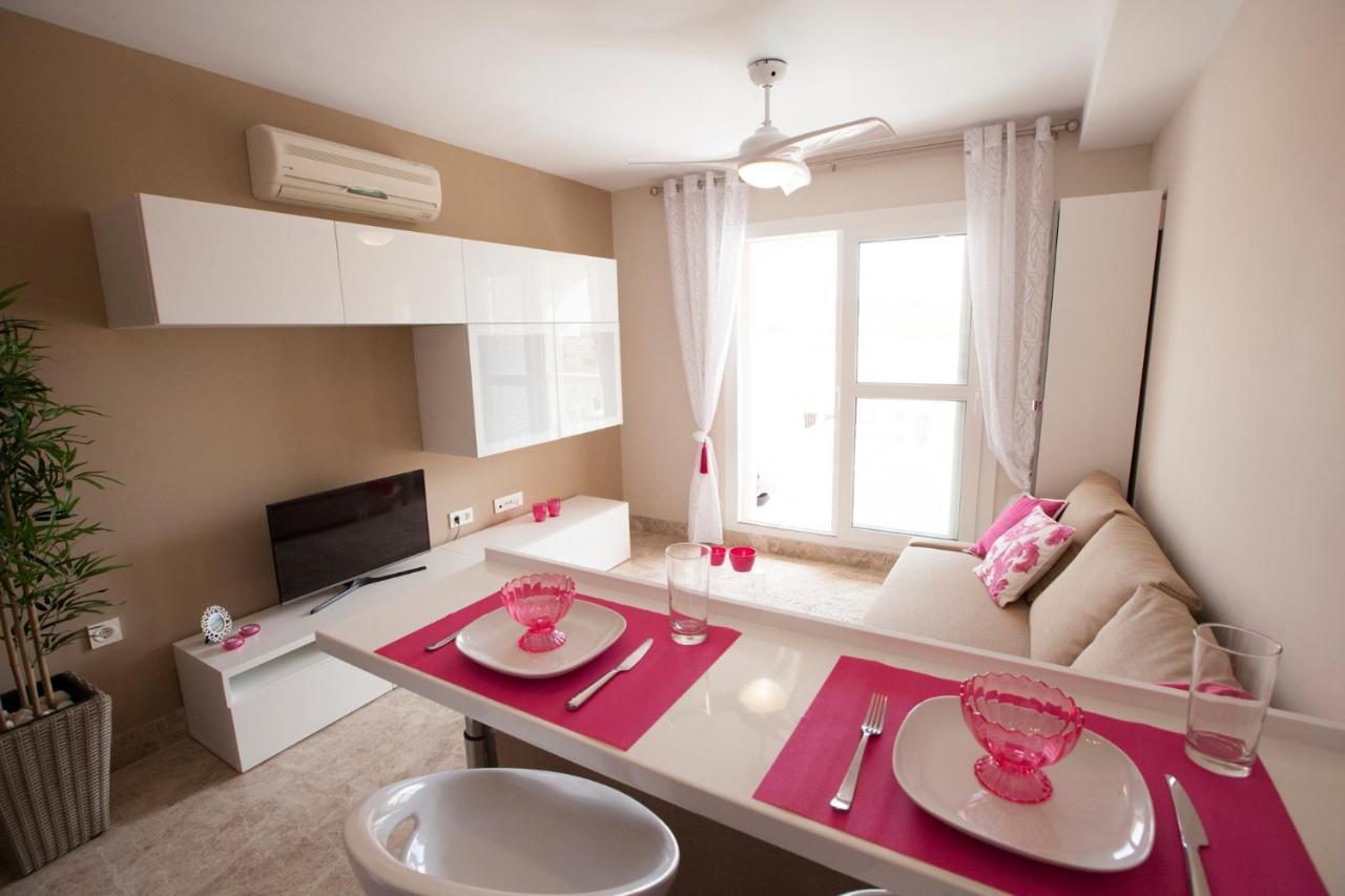 Beau Studio Meuble Avec Vue Mer Almerimar Bagian luar foto